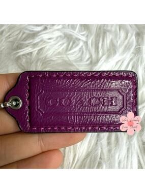 2" COACH  Fob Bag Charm Hang tag Hangtag